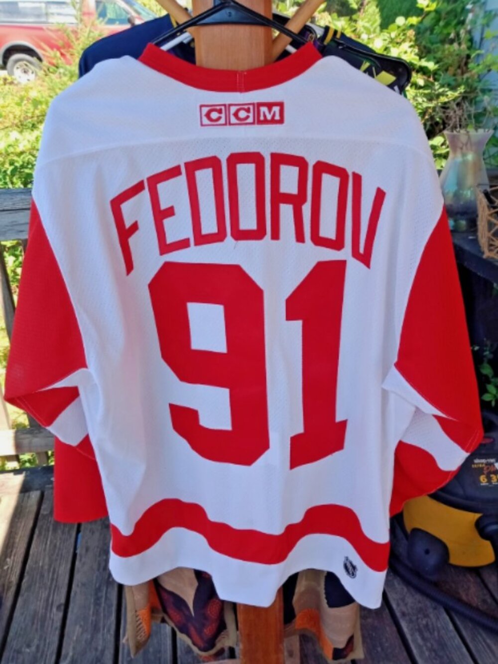 (48)CCM Center Ice Sergei Fedorov Detroit Red Wings NHL Hockey Jersey